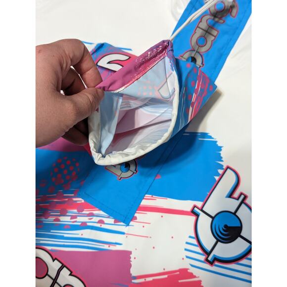 Bang Energy Windbreaker Reflective Rain jacket Hoodie Pullover Womens Small Neon - Picture 6 of 7